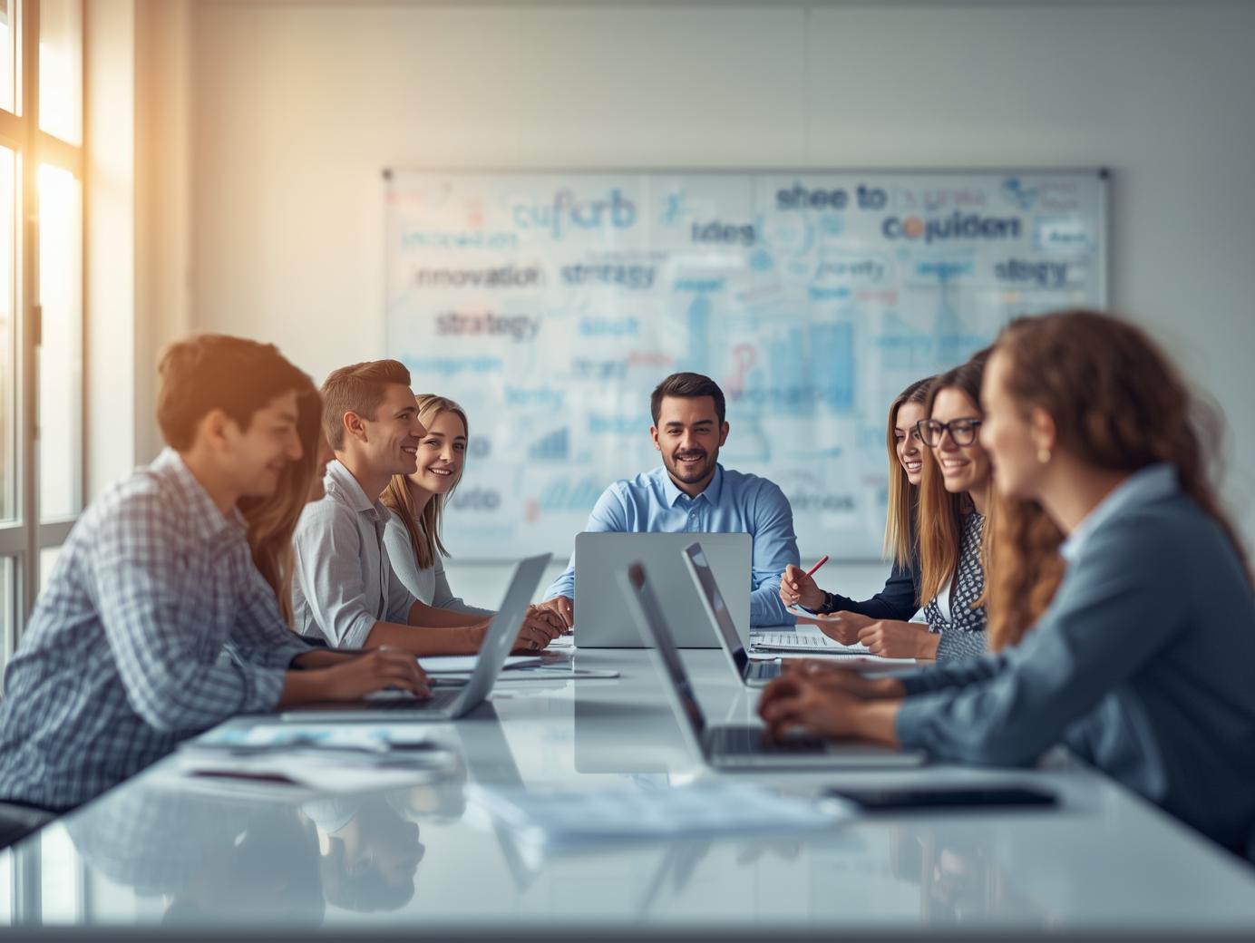 Equipo de consultores de The Upskilling Company trabajando en estrategia de talento